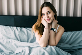 Happy woman with Facial X7